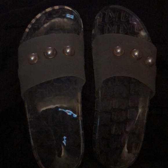 Karl Lagerfeld Shoes - NWOT!!! Clear Karl Lagerfeld Slides!!!Size 8